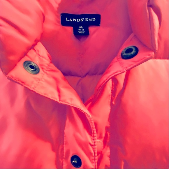 Lands End Girls Goosediown Puffer Vest - Picture 4 of 6